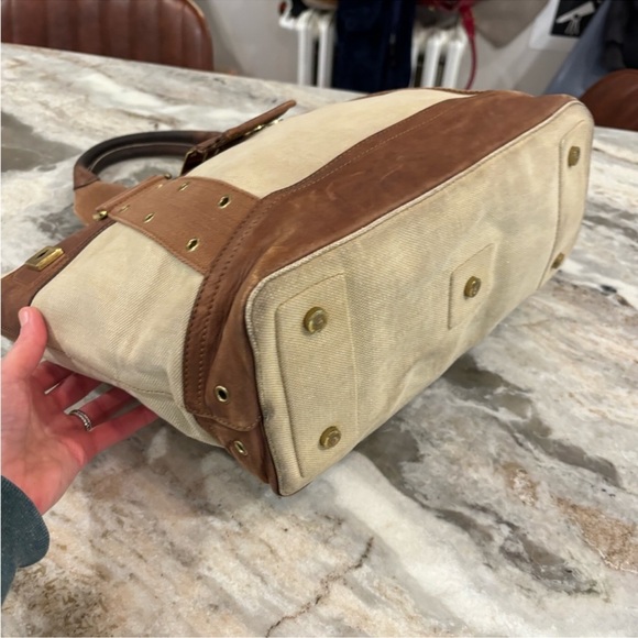 Absolutely stunning vintage Dior handbag canvas and leather signature lining - Picture 15 of 17